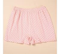 Lot De 4 Boxers Seniors 100% Coton sous-vêtements Taille Haute Slip Complet Doux Dames Culottes pour Femmes Âgées (Color : Skin2, Size : 110)