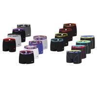 Umbro Boxer Homme Coton, Calecon Homme, Maintien Anti-Glisse, Liberté de Mouvement (Lot de 4), Noir, Gris, Taille M