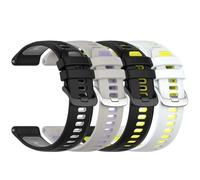 Lot de 4 bracelets colorés en silicone de 22 mm pour Garmin Forerunner 970/570 47 mm, sangles sportives, confortables et faciles à changer pour Venu 3, taille unique, Silicone, Pas de gemme