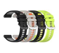 Lot de 4 bracelets colorés en silicone de 22 mm pour Garmin Forerunner 970/570 47 mm, sangles sportives, confortables et faciles à changer pour Venu 3, taille unique, Silicone, Pas de gemme