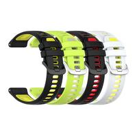 Lot de 4 bracelets colorés en silicone de 22 mm pour Garmin Forerunner 970/570 47 mm, sangles sportives, confortables et faciles à changer pour Venu 3, taille unique, Silicone, Pas de gemme