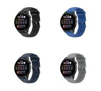 Lot de 4 bracelets compatibles avec Polar Pacer/Pacer Pro, bracelet de rechange étanche en silicone pour montre connectée Polar Pacer/Pacer Pro