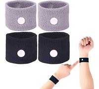 Lot de 4 bracelets d'acupression anti-nausées,grossesse,nausées de voyage sans effets secondaires,idéal pour les enfants,les adultes,les vacances et les voyages