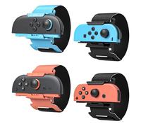 [ / / ]- Lot de 4 Bracelets pour Nintendo Switch 2 Just-Dance 2025 2024 pour Switch 2/Switch 1/OLED, Sangles Elastiques Ajustables Accessoires pour Joy Pad,pour Adultes & Enfants