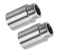 Lot de 4 bras d'extension de pommeau de douche 40 mm en acier inoxydable G1/2, filetage mâle vers femelle, réglable pour un meilleur débit d'eau et une meilleure couverture