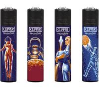 Lot de 4 briquets Clipper - (astronautes #2)