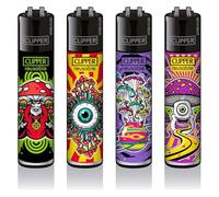 Lot de 4 briquets Clipper : (Champignons #10)