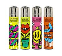 Lot de 4 Briquets Clipper Collection Get Up