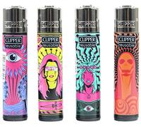 Lot de 4 briquets Clipper - (Hippie Hope)