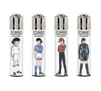 Lot de 4 Briquet Clipper Olive et Tom Collection 1