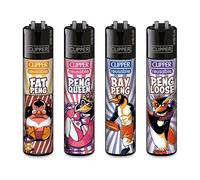 Lot de 4 briquets Clipper (pingouin #2)