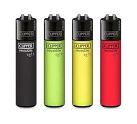 Lot de 4 briquets Clipper (Soft Touch Jamaica)