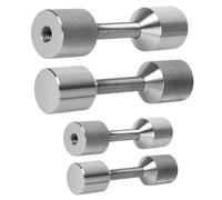 Lot de 4 broches à deux trous, broches d'alignement de bride à 2 trous, 3,8 cm, 4,8 cm de diamètre en aluminium, broches à double trou amovibles, nivellement rapide