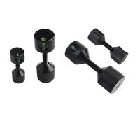 Lot de 4 broches de localisation de bride en aluminium - Goupilles de positionnement à deux trous pour brides de tuyau ASME de 68 kg (1/2" à 14") - Aluminium 6061 durci, oxyde noir anodisé (noir4