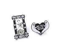 Lot de 4 broches d'Halloween en alliage émaillé avec citrouille, fantôme, chapeau de sorcière et chauve-souris - Accessoires décoratifs pour vêtements, vestes, sacs et fêtes de fin d'année, 2,1 x 2,4