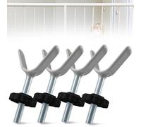 Lot de 4 broches en Y pour barrière d'escalier, vis à pression, sans perçage, broche en Y, vis de pression M10, pour grille d'escalier, barrière pour chien, barrière de porte, bébé
