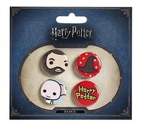 Lot de 4 Broches Harry Potter Assorties.