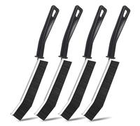 Lot de 4 Brosse de Nettoyage des Crevasses,brosse vaisselle bois,éponge cuivre vaisselle,accessoires de salle bain,Durable brosse à joint,Convient pour une utilisation dans la cuisine et la salle bain