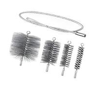 Lot de 4 brosses à fumée Expert avec poignée ergonomique pour détartrer et polir plusieurs diamètres permanents