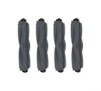 Lot de 4 brosses à rouleau de rechange pour aspirateur Mova E40 Ultra Robot Aspirateur Kit Brosse principale Pièces de rechange Poignée anti-poussière poils d'animaux et débris de sol
