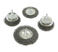 Makita Brosses boisseau D-65729 – Lot de 4 en acier pour perceuse
