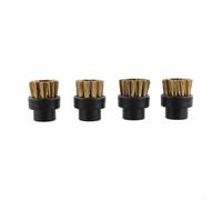 Lot de 4 brosses compatibles avec nettoyeur vapeur Dupray pour un nettoyage efficace des joints de cuisine et de salle de bain, des coins, des espaces et des zones difficiles à atteindre (fil de