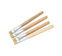 Lot de 4 brosses de nettoyage antistatiques pour circuits imprimés avec manche en bois à poils durs pour ordinateur portable, téléphone portable, carte de circuit imprimé