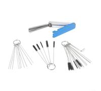 Lot de 4 brosses de nettoyage pour carburateur conçues pour enlever le carbone des voitures, motos et équipements de soudage