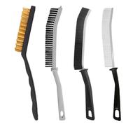 Lot De 4 Brosses De Nettoyage Pour Interstices De Portes Et Fenêtres, Brosse De Nettoyage À Poils Durs, Brosse Pour Rainures, Brosse De Nettoyage D'Angle, Brosse De Nettoyage Polyvalente.