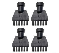 Lot de 4 brosses de nettoyeur vapeur compatibles avec Karcher pour série SC, fixation compacte et légère pour enlever la saleté tenace dans les cuisines, salles de bains et espaces restreints (1)
