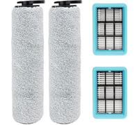 Lot de 4 brosses de rechange pour aspirateur Bissell Crosswave HF2/3845N/3831, 2 rouleaux de brosse + 2 filtres