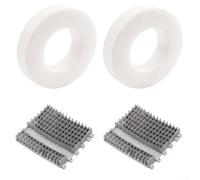 Lot de 4 brosses d'escalade et anneaux compatibles avec Dolphin pour Triton Plus Dx5 Plus M400 pour un meilleur nettoyage des murs et élimination des débris dans les piscines
