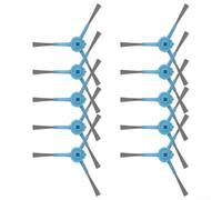 Lot de 4 brosses latérales compatibles avec Conga 7490 Immortal Home pour X-treme et 8290 Ultra Power pour Genesis, noir et bleu, lot de 4