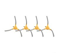 Lot de 4 brosses latérales de rechange compatibles avec aspirateur robot MEDION S12SW MD20041 MD19601, pour l'entretien de routine