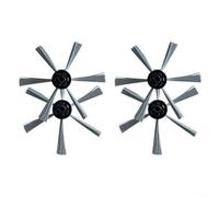 Lot de 4 brosses latérales de rechange pour aspirateurs robots compatibles avec SilverCrest M690 pour WAP W310, brosses d'angle en plastique et nylon pour le nettoyage des bords