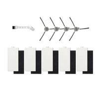 Lot de 4 brosses latérales de rechange pour robot aspirateur Lefant M1 et M2 Pro + 1 brosse de nettoyage, plastique ABS durable, Easy Sna