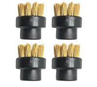 Lot de 4 brosses métalliques en acier inoxydable compatibles avec nettoyeur vapeur Dupray conçues pour nettoyer les joints, les fentes étroites et les zones de cuisine difficiles (fil de cuivre)