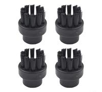 Lot de 4 brosses métalliques en acier inoxydable pour nettoyeur vapeur Dupray pour un nettoyage amélioré des fentes étroites, des espaces et des coins difficiles (brosse noire)
