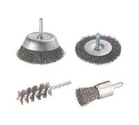 Lot De 4 Brosses Pour Perceuse Pour Multimatière, Diam.25 Et 75 Mm