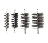 Lot de 4 brosses pour tuyaux de poêle, brosses de chaudière, durables, kit de tiges de cheminée, brosse de cheminée pour le nettoyage des cheminées, chaudières, pipeline (30 mm, 50 mm, 80 mm, 110 mm)