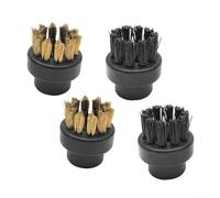 Lot de 4 brosses rondes en fil de cuivre compatibles avec les nettoyeurs de sol Dupray
