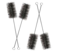 Lot de 4 brosses universelles pour tuyau de poêle - 40 mm - Pour les coins difficiles - Pour le nettoyage des chaudières et des tuyaux