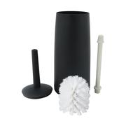 Lot de 4 brosses WC et supports, brosse de cuvette avec support gris foncé pour chauve-souris