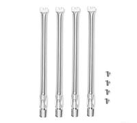 Lot de 4 brûleurs de barbecue en acier inoxydable 304 de 49,5 cm de remplacement 62752, pour Weber Genesis 300, E330, E320, E310, S310, S320, S330, modèles à gaz, argenté