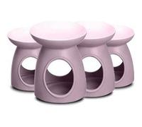 Lot de 4 brûleurs de cire brûleur de bougie basic coloris rose -JUANIO- Rose G
