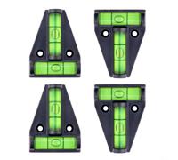 Lot de 4 bulles de type T pour alignement horizontal et vertical pour outils et alignement vertical, haute précision à 90 degrés pour la construction et le bricolage
