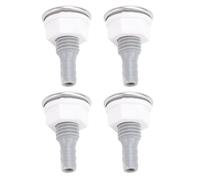Lot de 4 Buse à Bulles d'Air Droite en PVC pour Baignoire SPA et Accessoire de Piscine