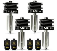Lot de 4 buses 0,4 mm P2S Hotend pour Bambu Lab X2D/H2D/H2S/A1/A1 Mini | Extrudeuse en acier trempé résistante à l'usure avec fonction de changement rapide, anti-fuite, pour des températures élevées