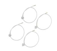 Lot de 4 buses d'aérosol blanches pour 2 buses d'aérosol avec tuyau d'extension à 360 degrés pour bombes de pulvérisation mâles 4,5 mm d'extension H3C9 fluide pour voiture, outils et équipements de