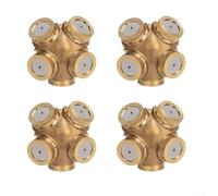 Lot de 4 buses de brumisation en cuivre pour pulvérisateur de jardin, arroseur de pelouse, irrigation de ferme et configuration de refroidissement à brume fine